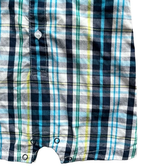 U.S. Polo  Assn 6-9 Month Boys Snap Romper Jumpsuit - Picture 2 of 4